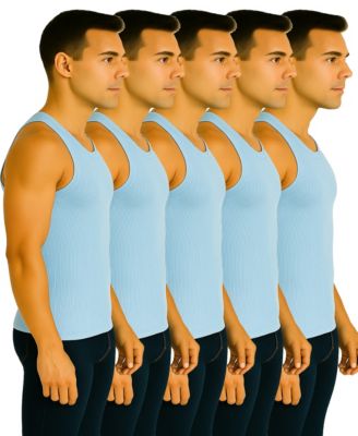 Men's 5-Pack Heavyweight Ribbed Tank Top