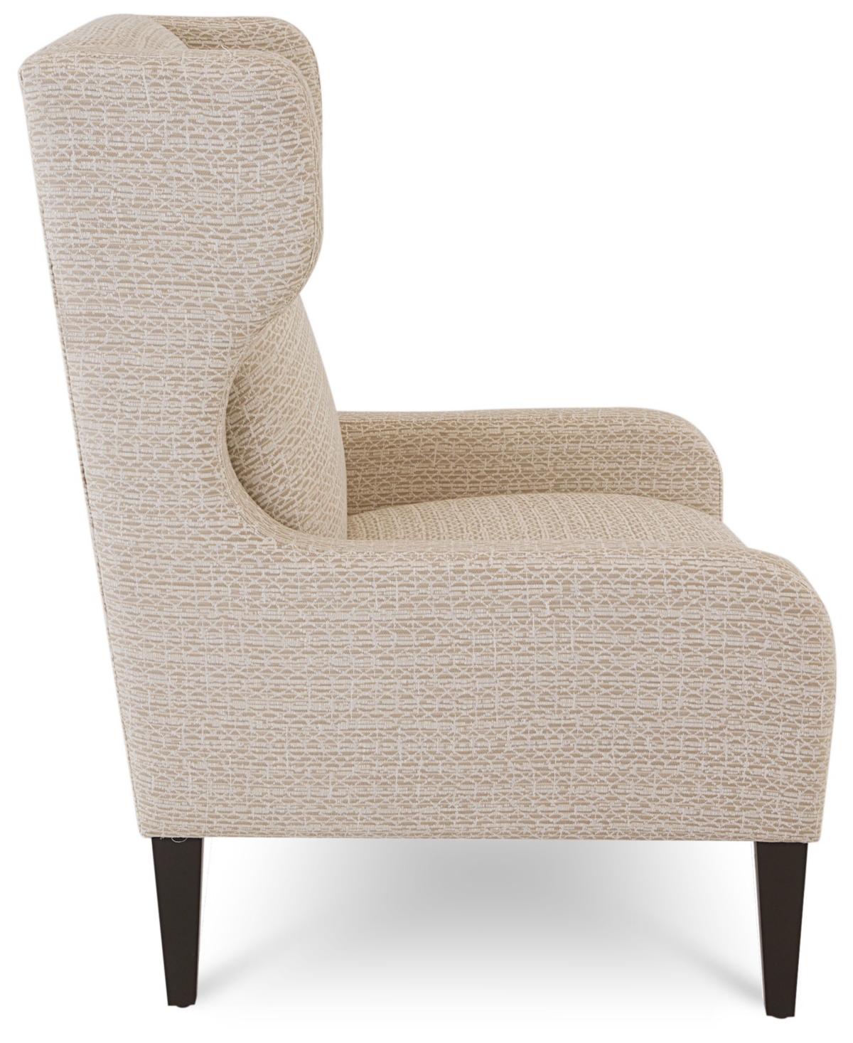 Jonathan Louis Kallison Fabric Wing Chair, Exclusively At Macy's In Brown