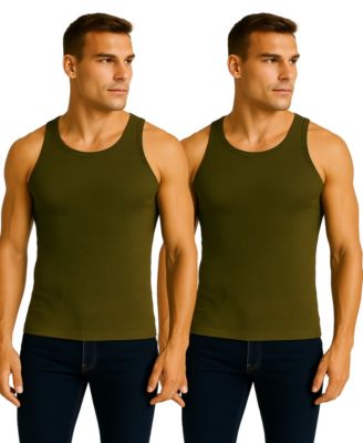 Men's 2-Pack Heavyweight Ribbed Tank Top