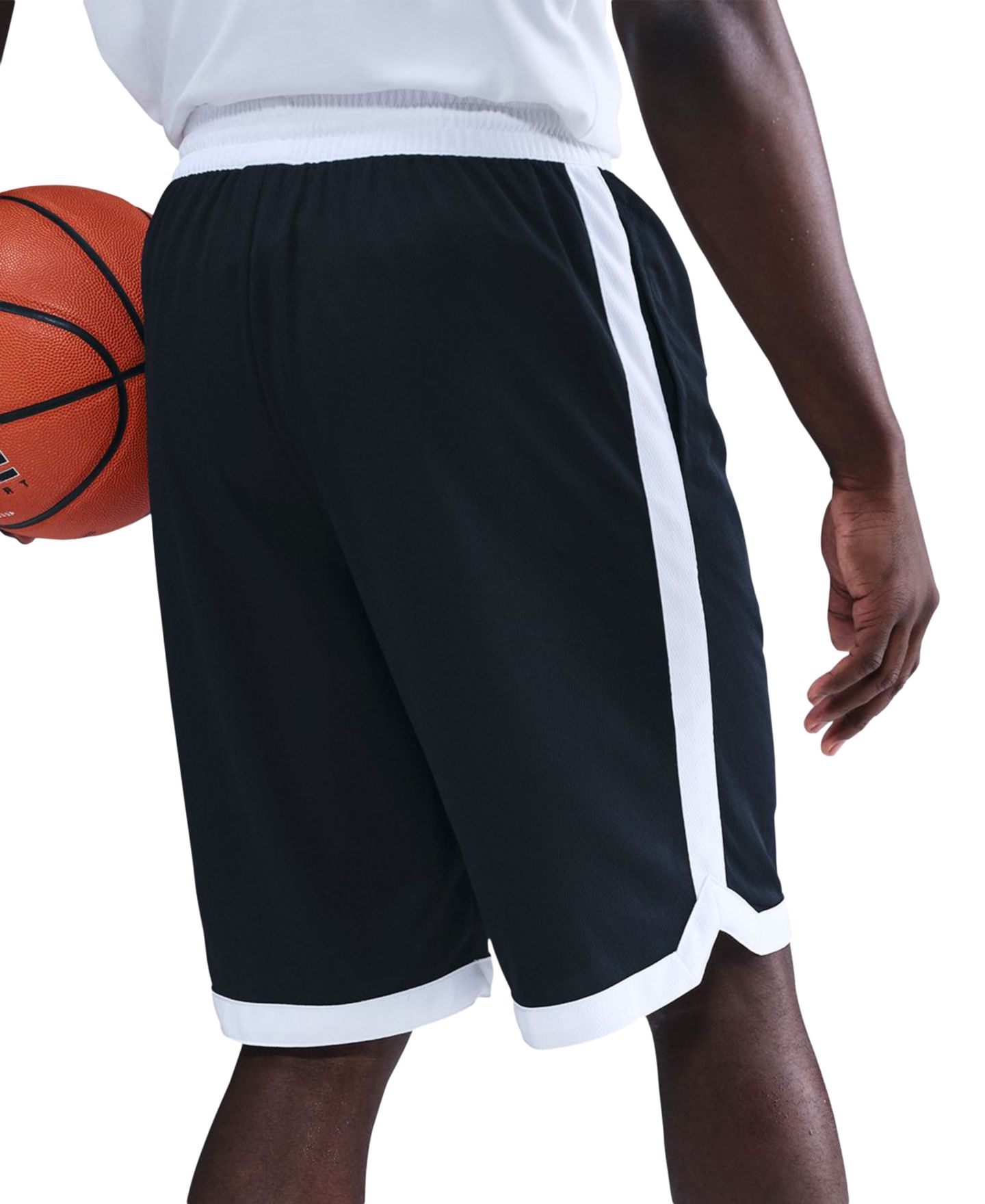 Мужские шорты Nike DNA Academy Dri-FIT 11" Classic-Fit Basketball, цвет: Чёрный / Белый — фото 3