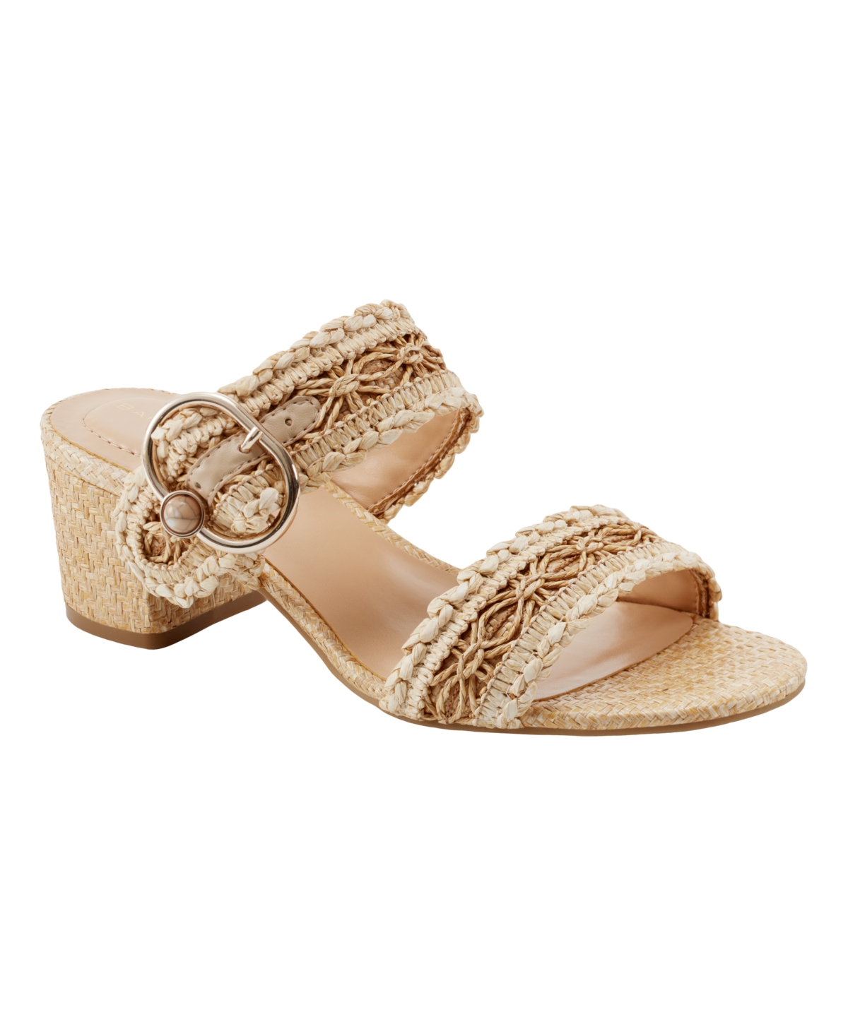 Women's Almer Double Band Slip-On Sandals - Light Natural Crochet