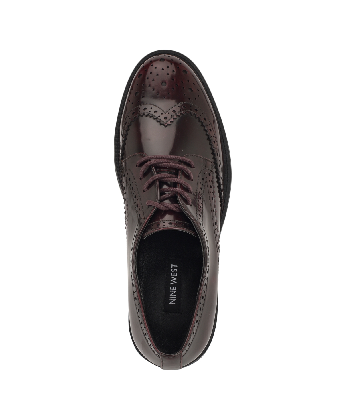 Nine West Studey Brogue Derby In Brown