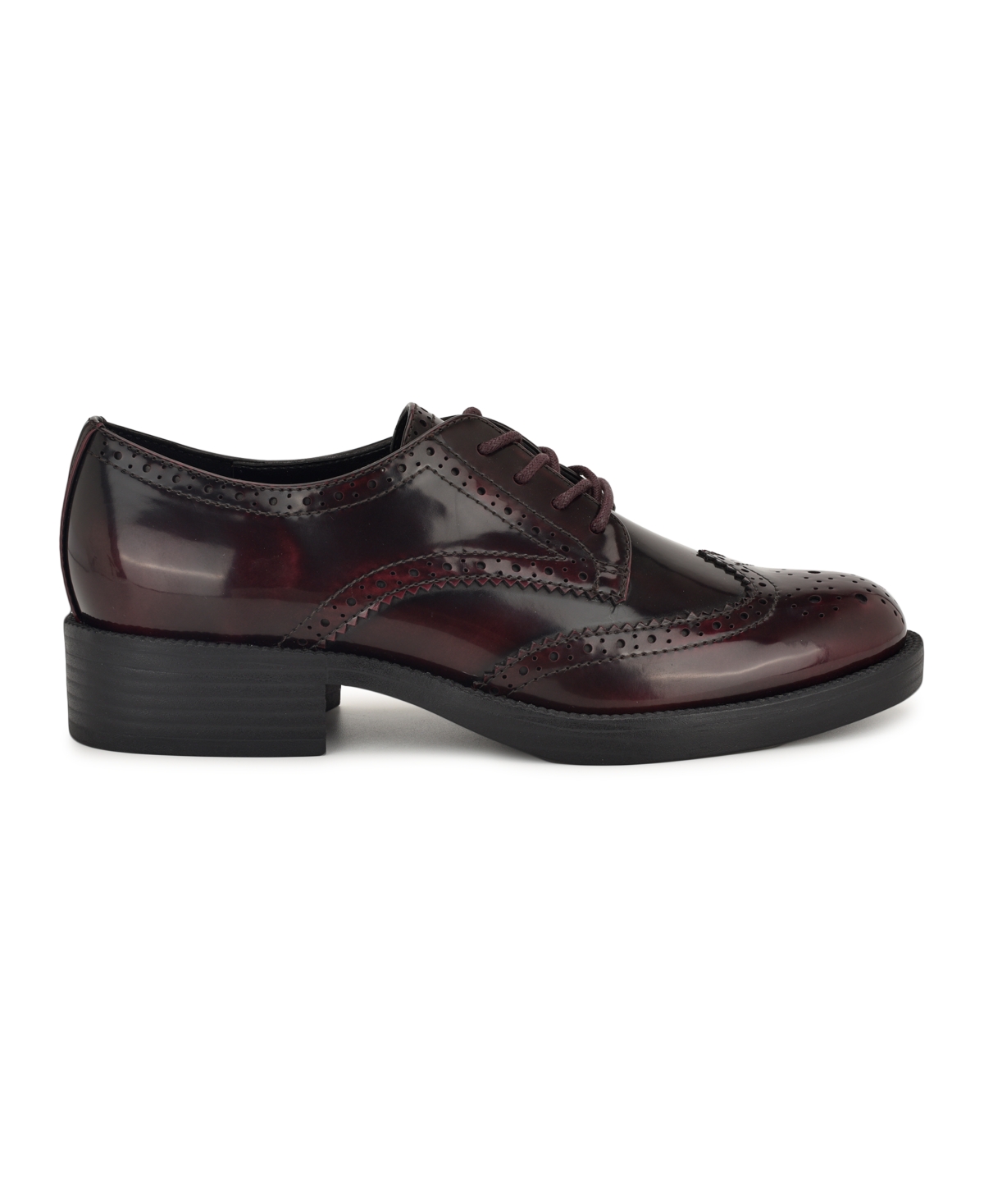 Nine West Studey Brogue Derby In Brown