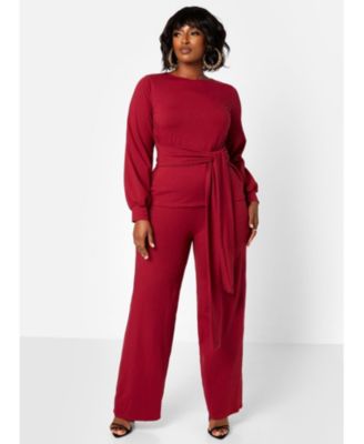 Plus Size Women's No Exceptions Cotton Wide Leg Pants