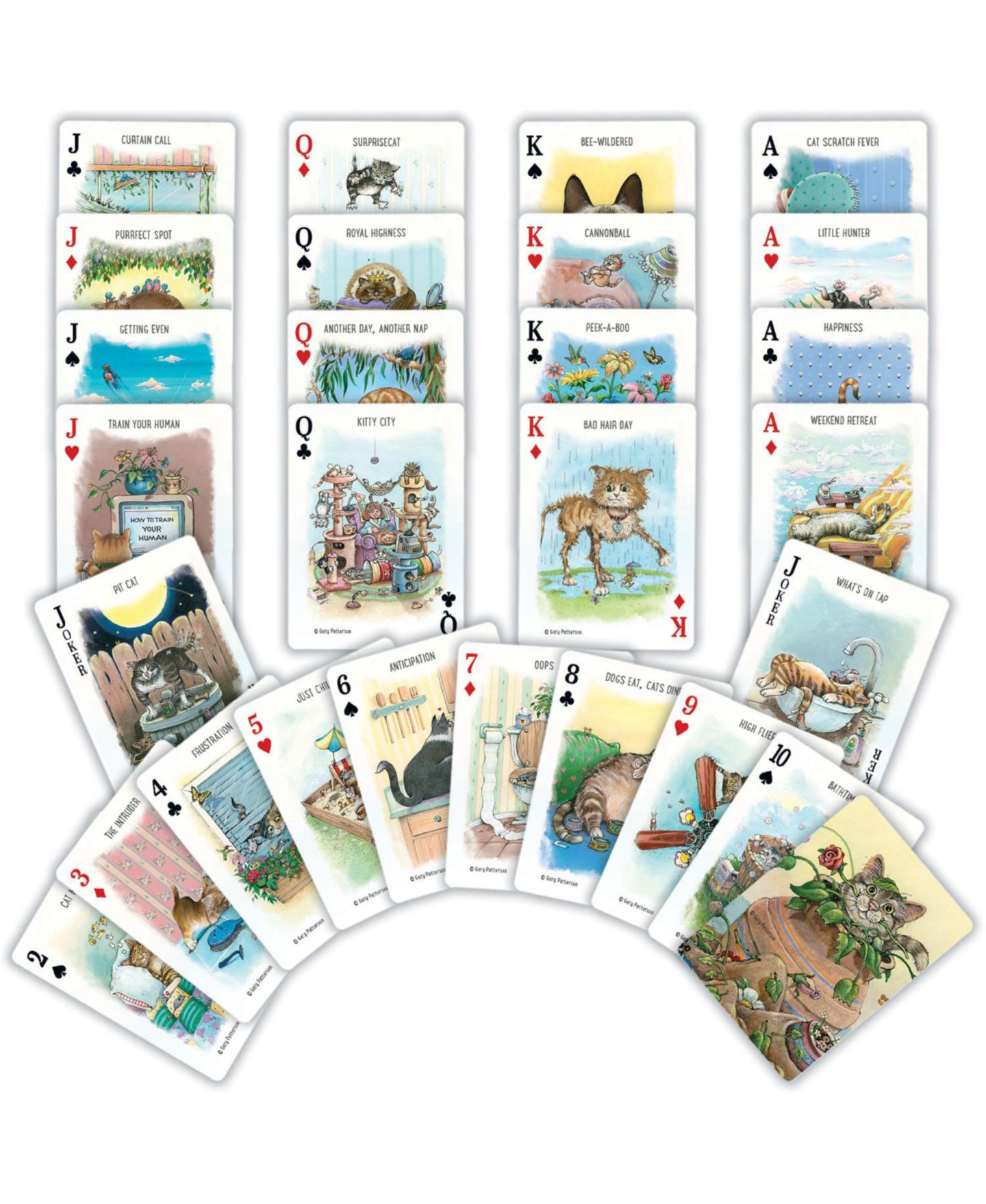 Детская игрушка MasterPieces Puzzles Cats Playing Cards 54-Card Deck, Ages 14+, цвет: Разноцветный — фото 2