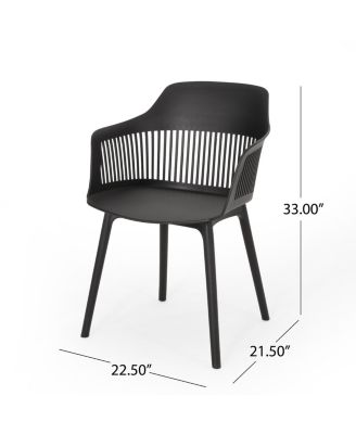 Dahlia Modern Outdoor Chair Weather-Resistant Plastic Minimalist Design