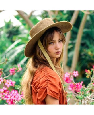 Loli Jute Straw Hat in Neutral Beige