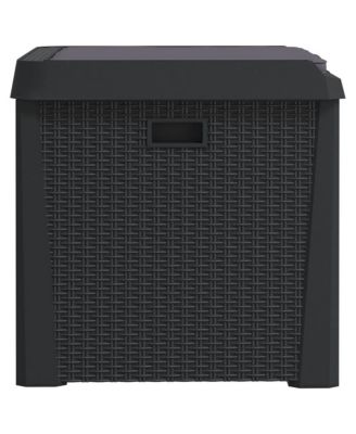 Garden Storage Box Anthracite Polypropylene Medium