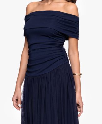 Women's Off-The-Shoulder Long Sheath Dress