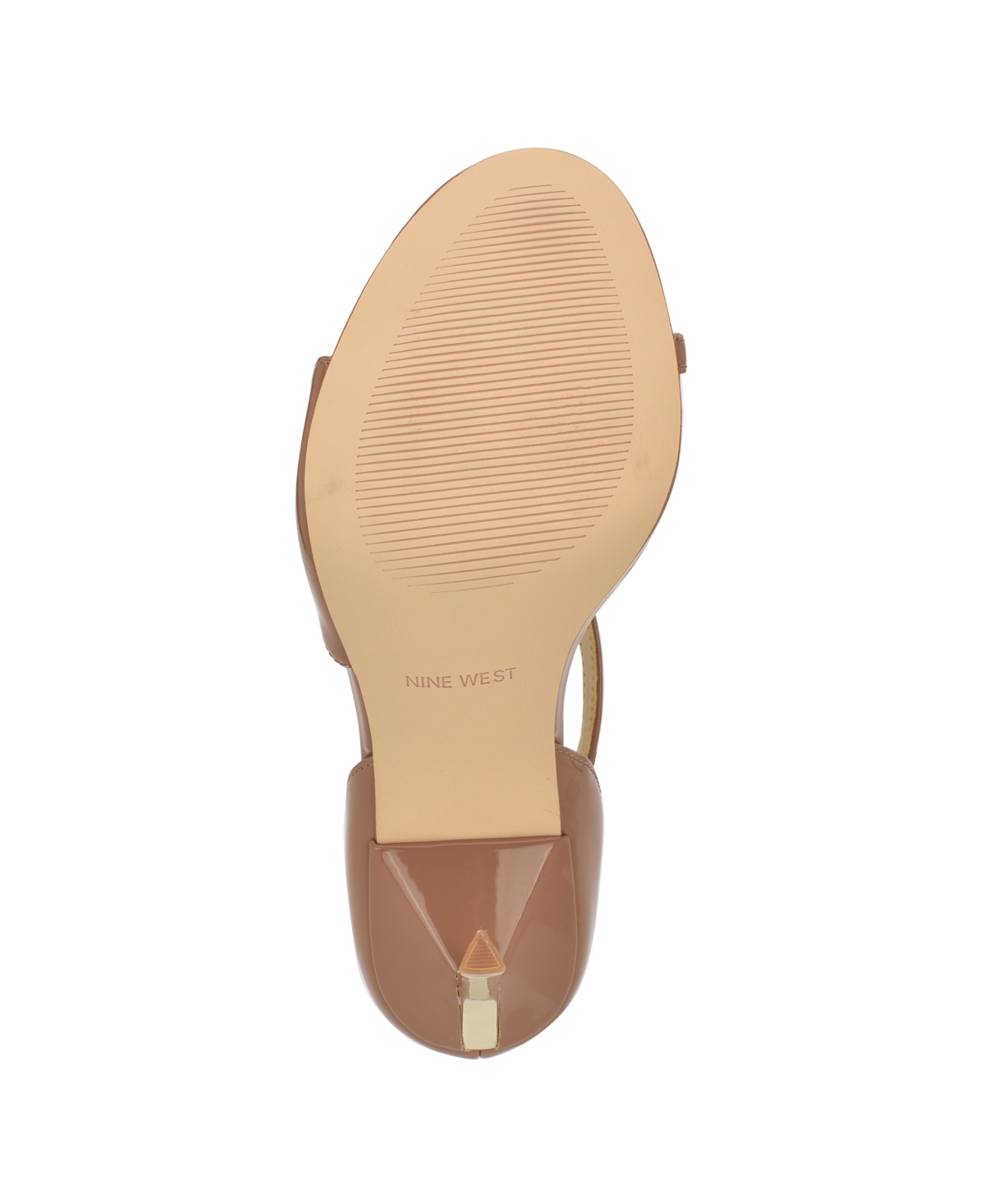 Nine West Women's Shimmy Asymmetrical High Stiletto Sandals In Brown