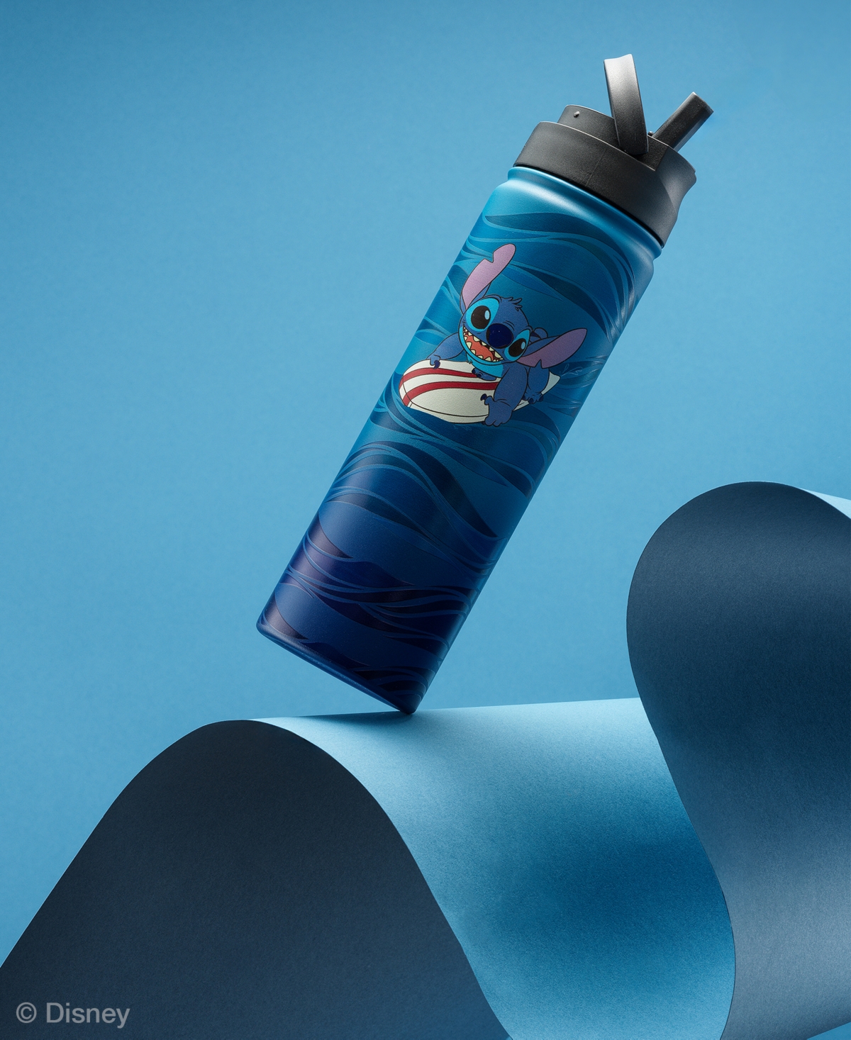 JoyJolt 22 oz. Stitch Surf's Up Vacuum Insulated Water Bottle