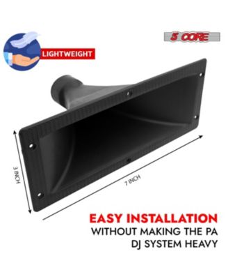 Waveguide Heavy Duty 3X7" 4Pcs Directivity Tweeter Exit Horn Throat Lens Easy Installation - HISE 3X7 4Pcs