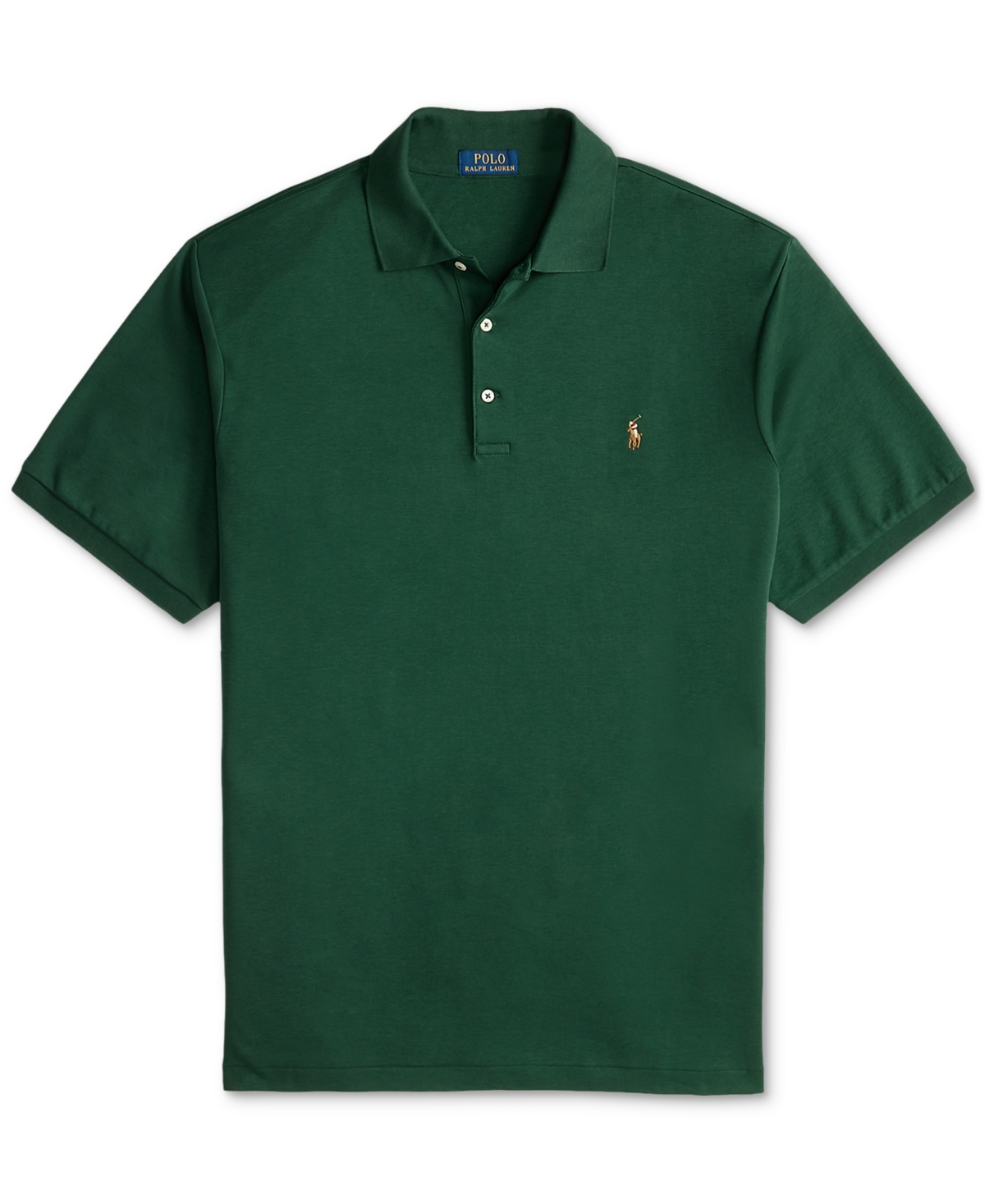 Polo Ralph Lauren Logo-embroidered Cotton Polo Shirt In Green