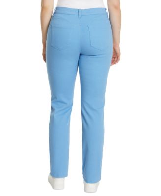 Petite Amanda High Rise Straight Leg Jeans, Short