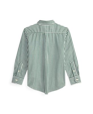 Toddler and Little Boys Striped Cotton Poplin Shirt
