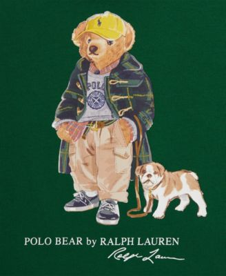 Boys 8-20 Polo Bear Cotton Hooded Tee