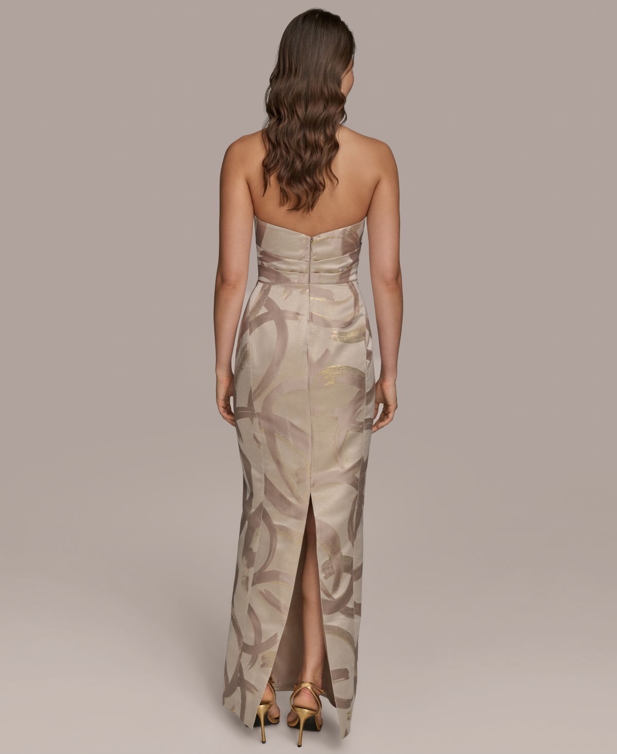 Donna Karan Women's Sweetheart Jacquard Gown In Multi