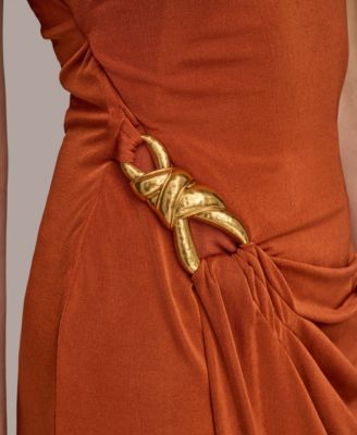 Women's Asymmetric Slinky-Knit Gown