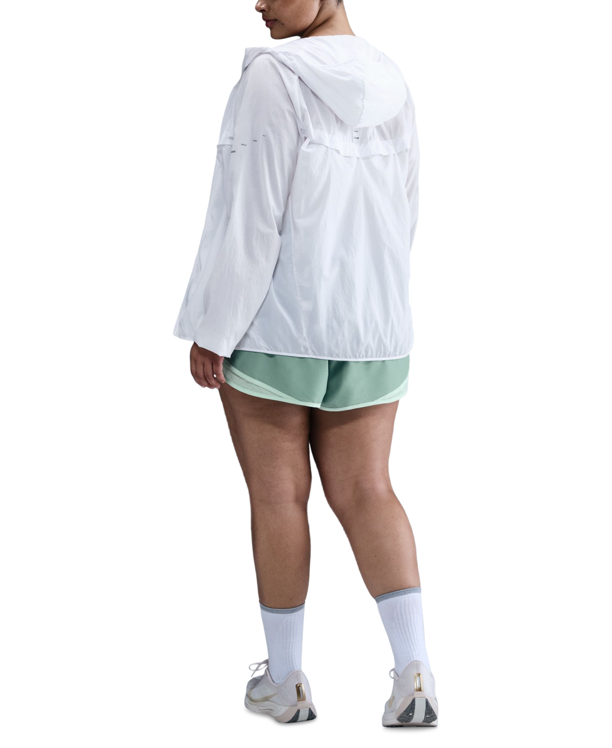 Nike Women's Tempo Dri-fit Mid-rise 3" Brief-lined Running Shorts (plus Size) In Green