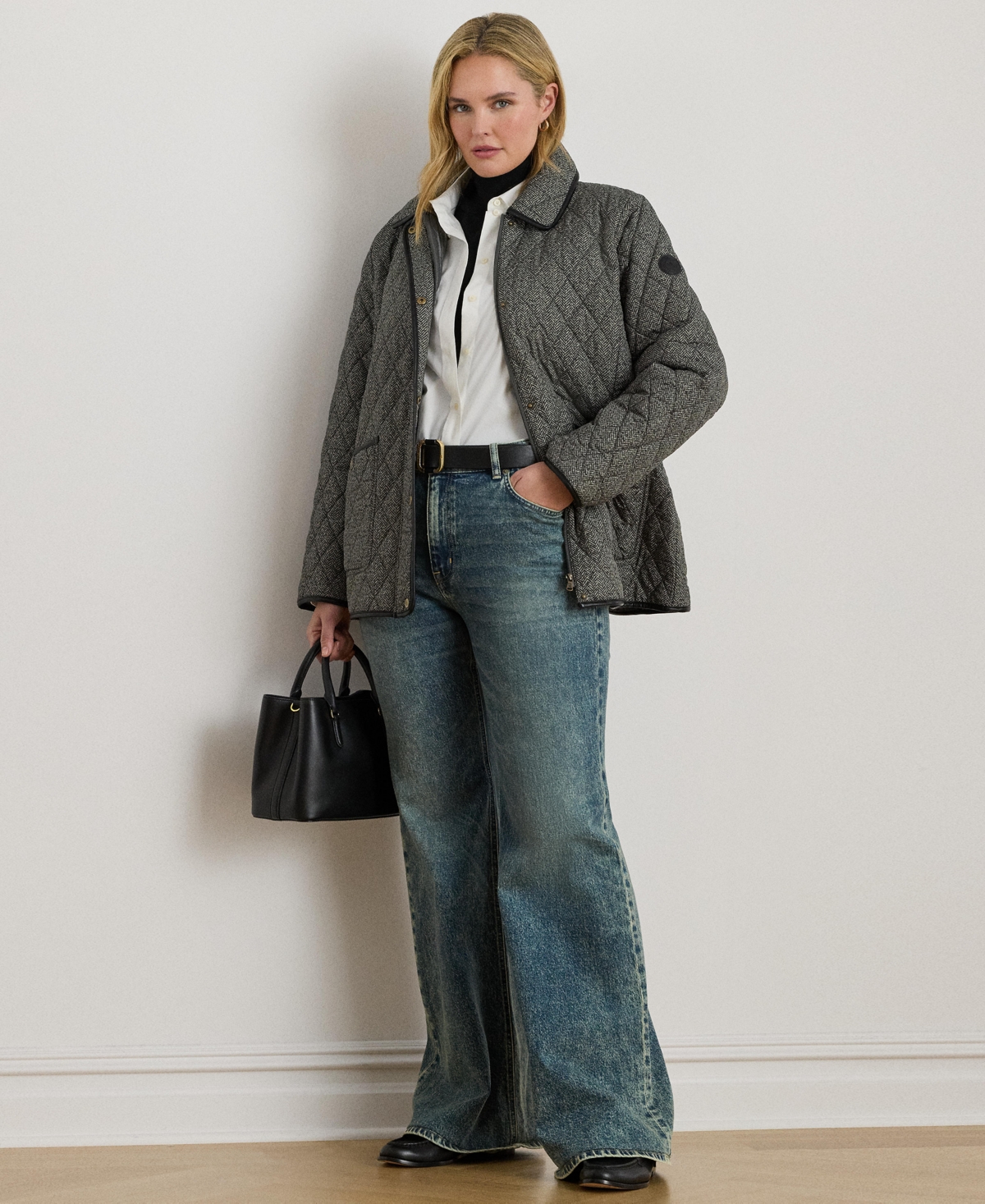 Lauren Ralph Women's Plus Quilted Coat, Exclusively for Macys