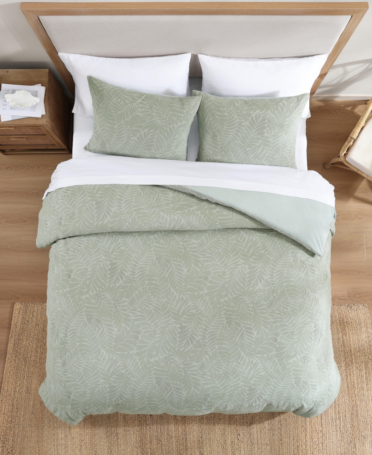 Tommy Bahama Harbor Palm Cotton 3-Pc. Duvet Cover Set, King