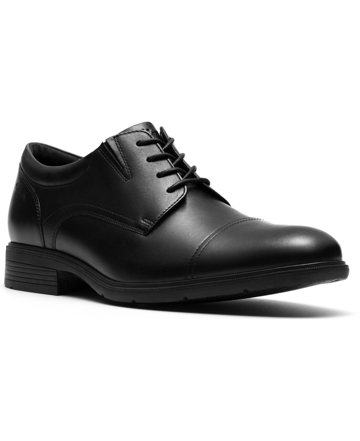 Men's Steadwell Cap Dress Shoe - Black Leather