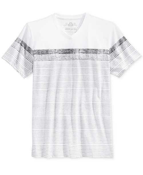 American Rag Men's Stripe VNeck TShirt, Created for Macy's & Reviews