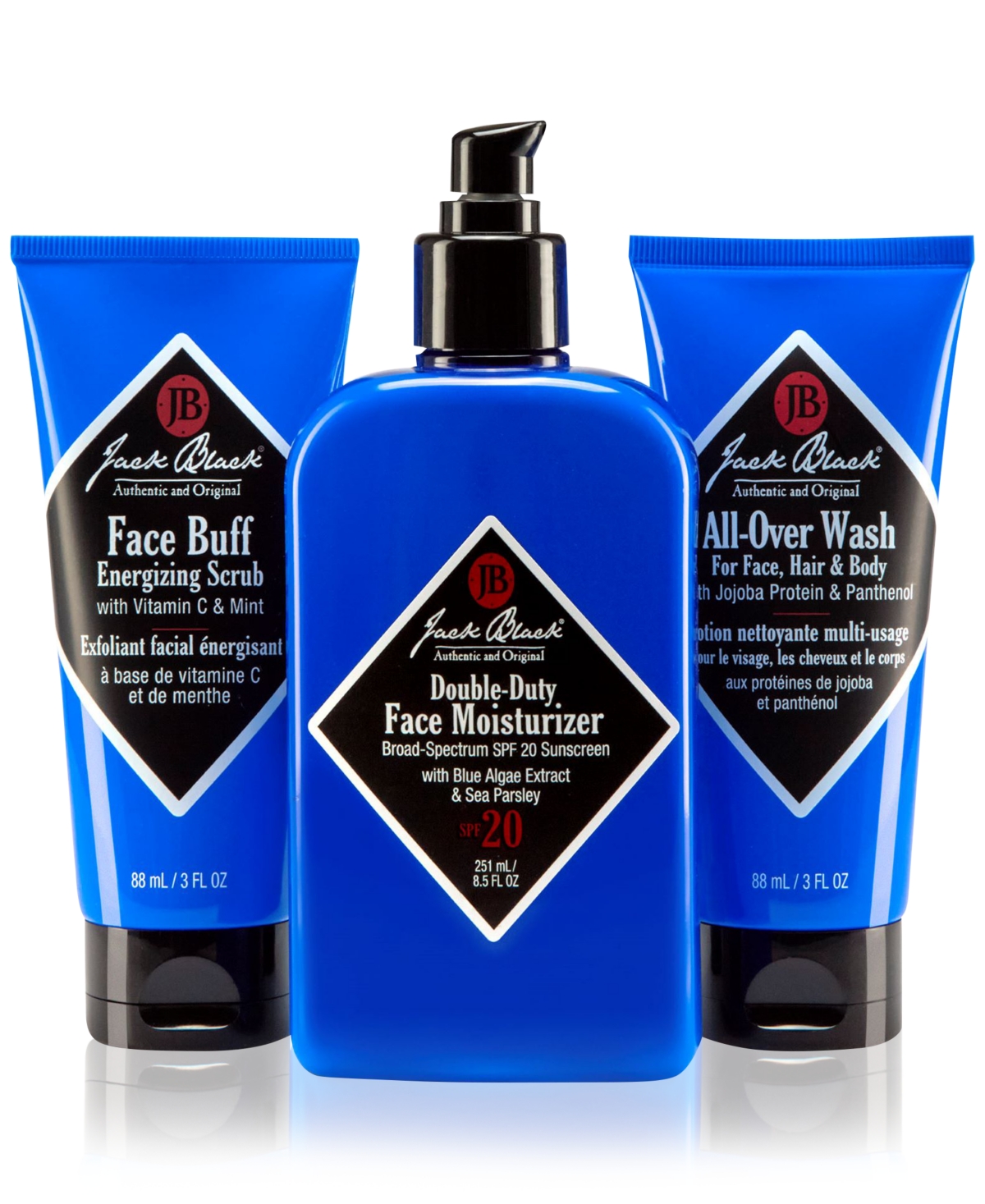 Jack Black 3-pc. The Triple Play Set In Transparent