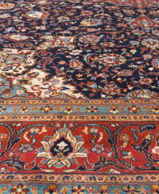 Bashian One Of A Kind Sarouk 611046 Rug Collection In Blue