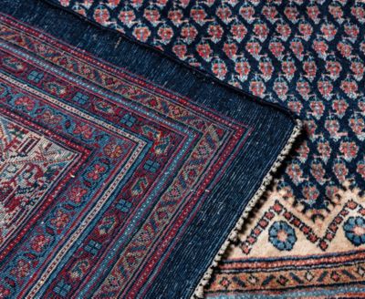 Bashian One Of A Kind Mir Sarouk 622200 Rug Collection In Blue
