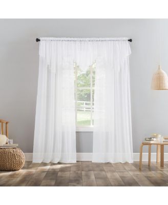 Crushed Voile Sheer Rod Pocket Curtain Panel