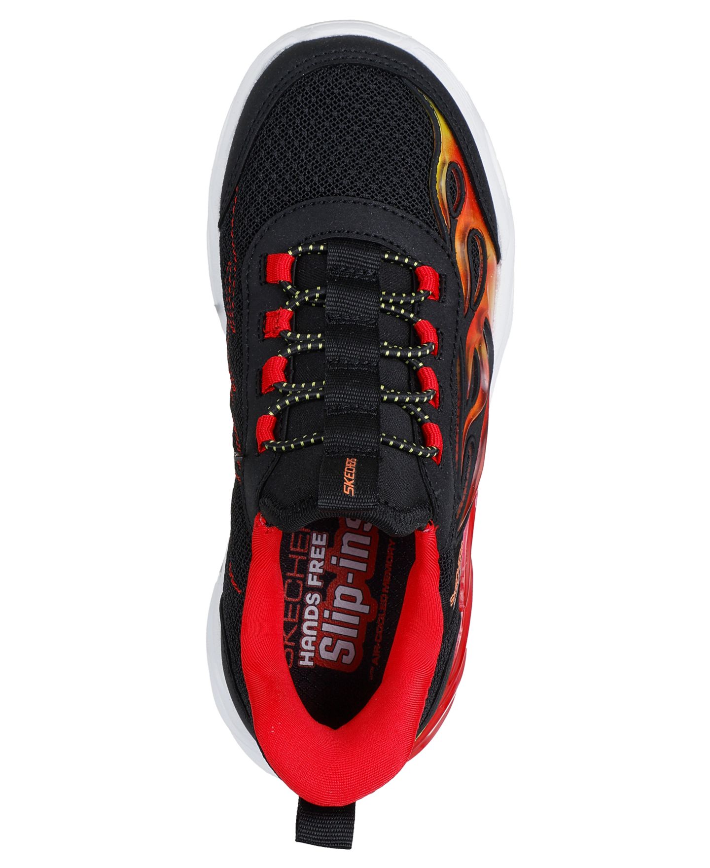Кроссовки Skechers Slip-Ins: S-Lights: Thermo Flash 2.0 - Heat-Brisk Light-Up Casual Sneakers from Finish Line для мальчиков, цвет: Чёрный / Красный — фото 6