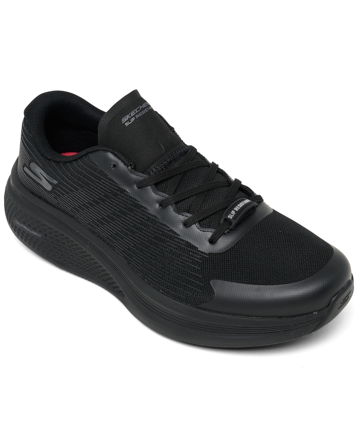 Men's Go Run Elevate 2.0: Work Slip-Resistant Wide-Width Casual Sneakers from Finish Line - Black