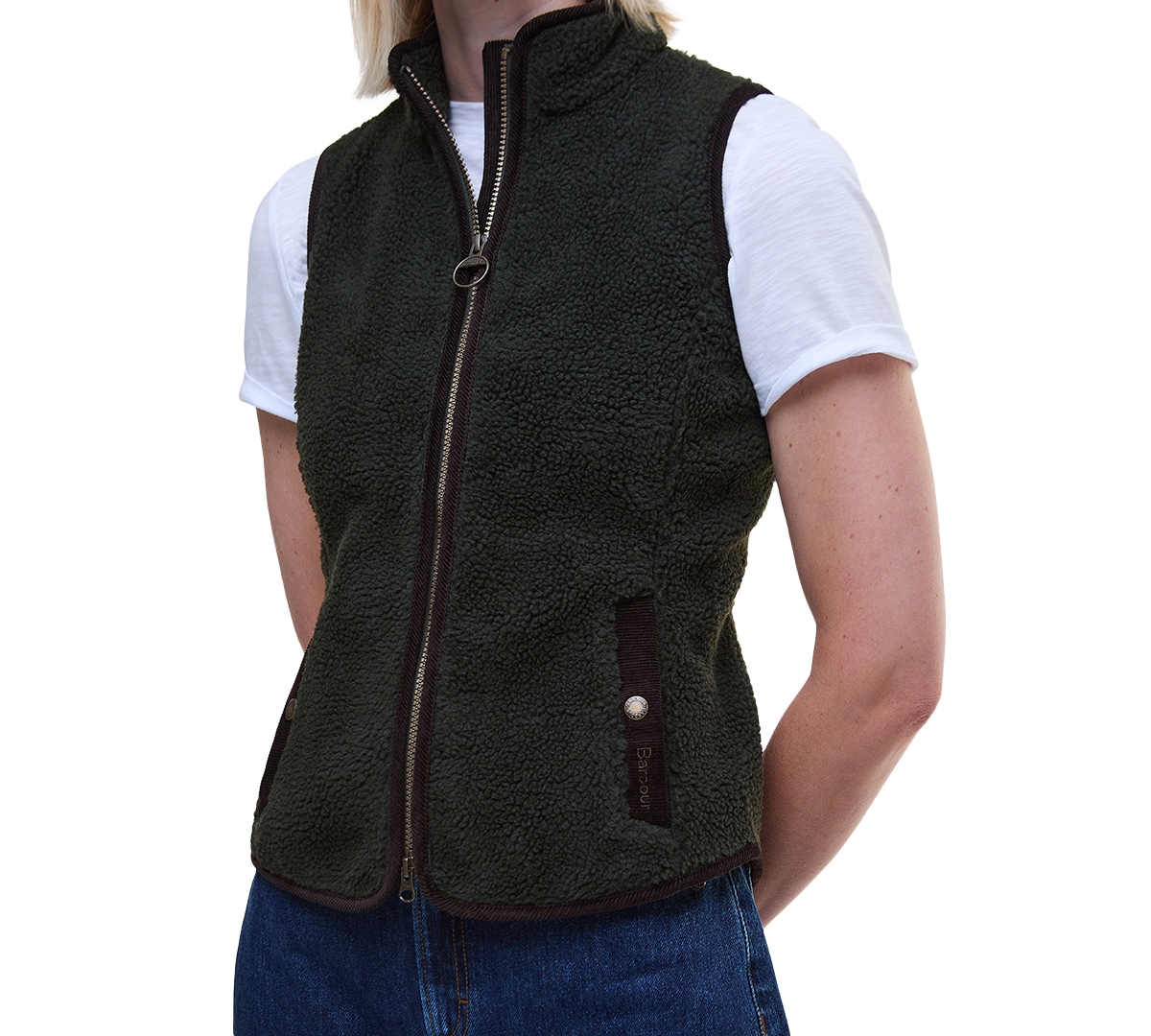 Barbour Women's Burford Fleece Top In Black