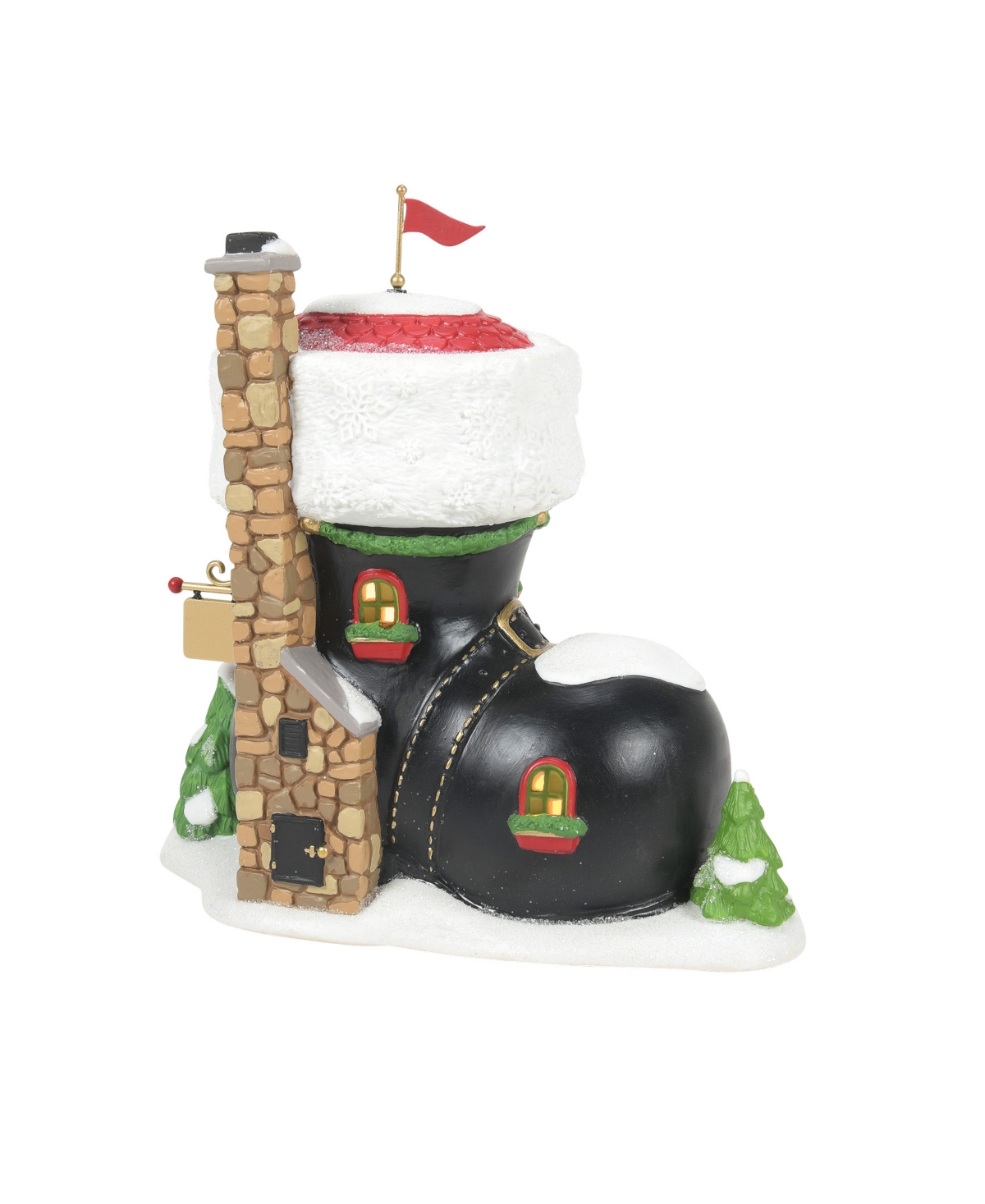 Department Five North Pole Village First Edition Santa's Boot Shop Building In Multi