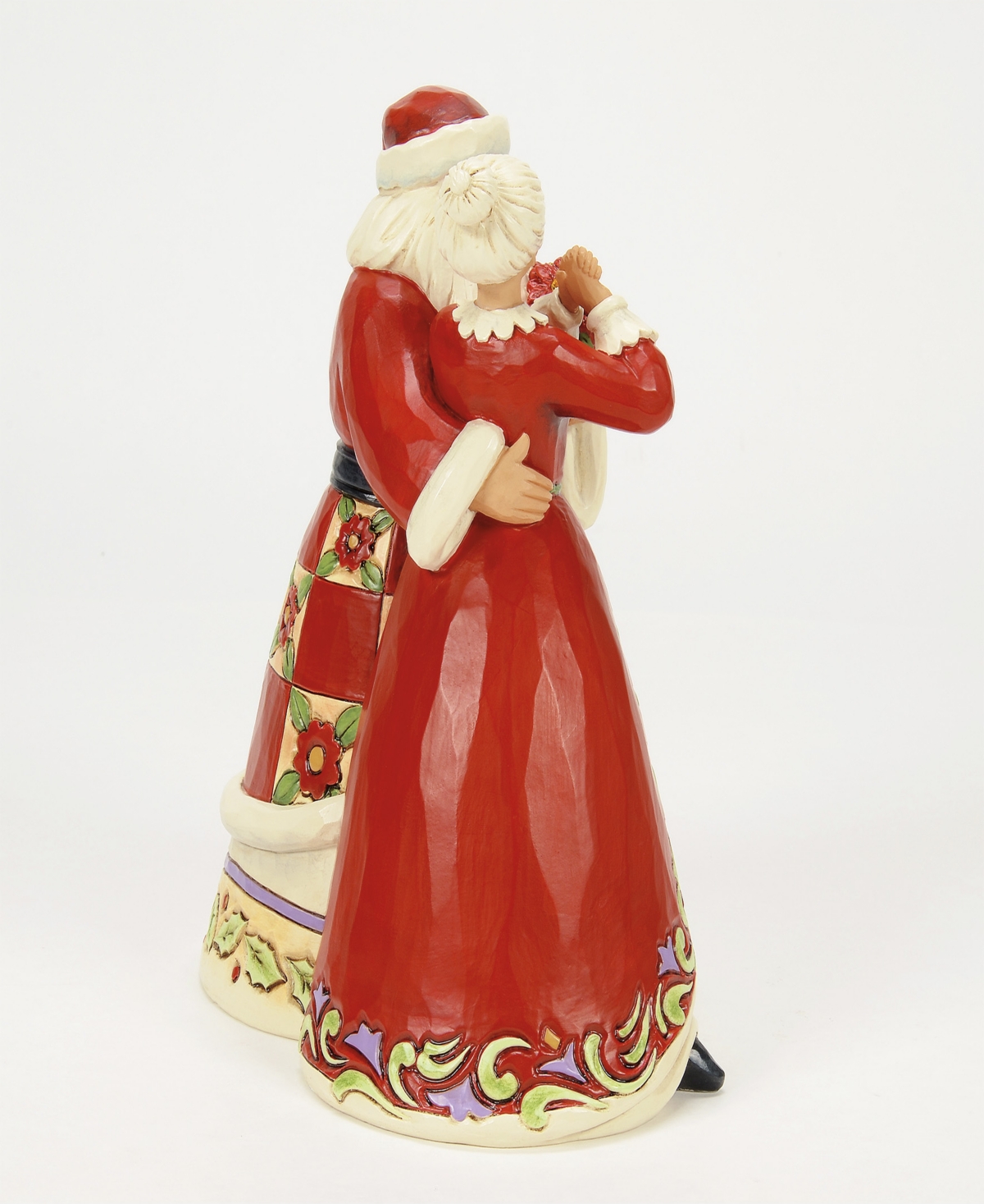 Jim Shore Santa And Mrs. Claus Figurine In Red