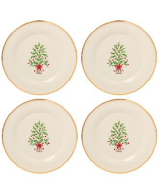 Lenox - Holiday Tree Accent Plates, Set of 4