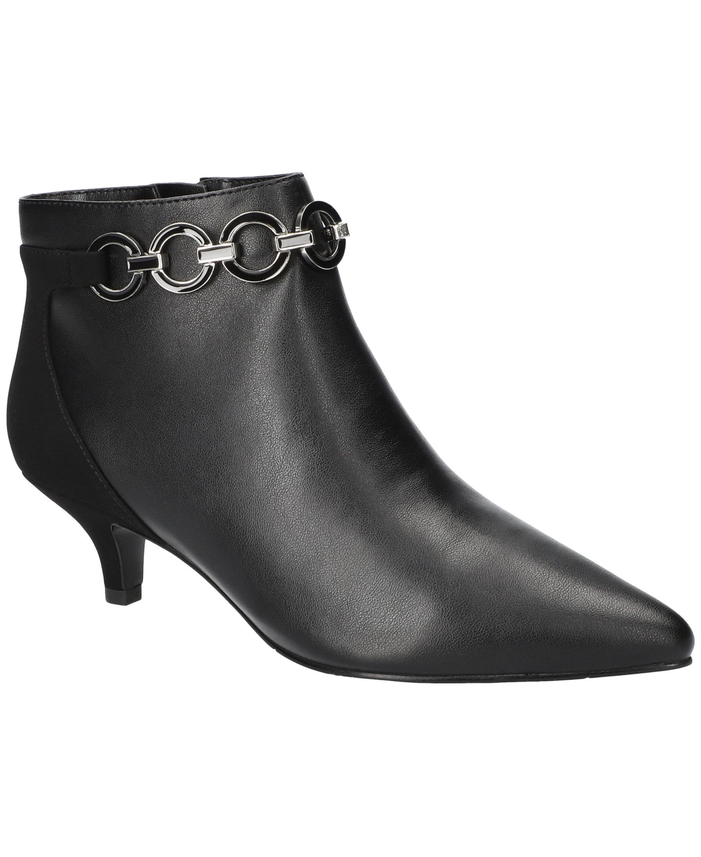 Женские ботинки Easy Street Jinx Ankle Zipper Dress Booties, цвет: Чёрный — фото 1