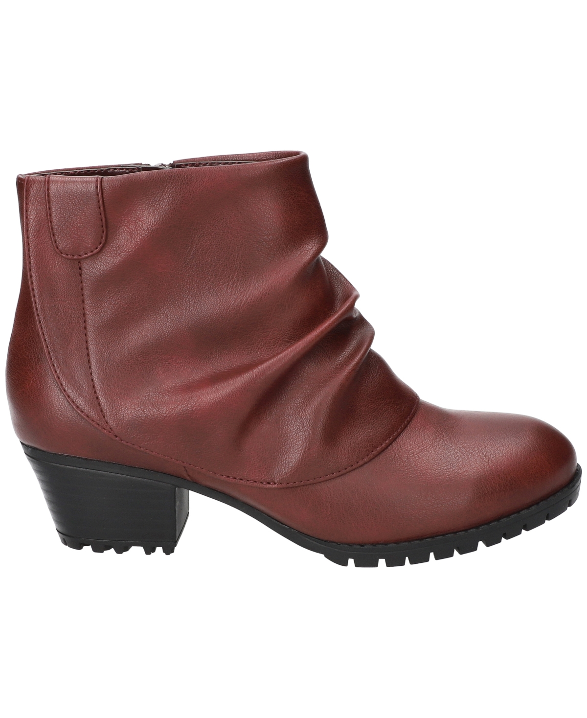 Easy Street Ambrose Bootie In Burgundy
