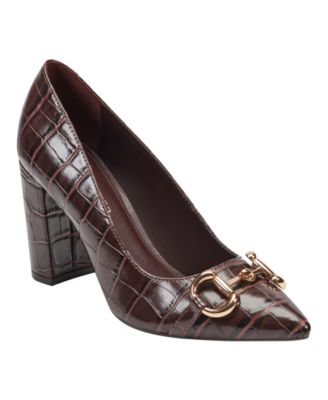 Women's Gruff Bit High Block Heel Pumps