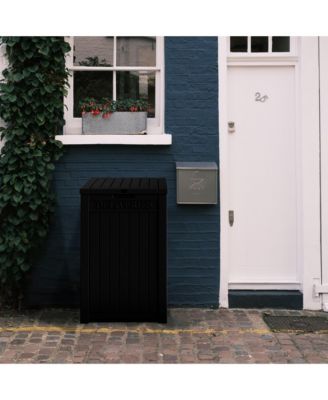 31 Gallon Resin Outdoor Patio Storage Deck Garden Storage Box with Side Handles