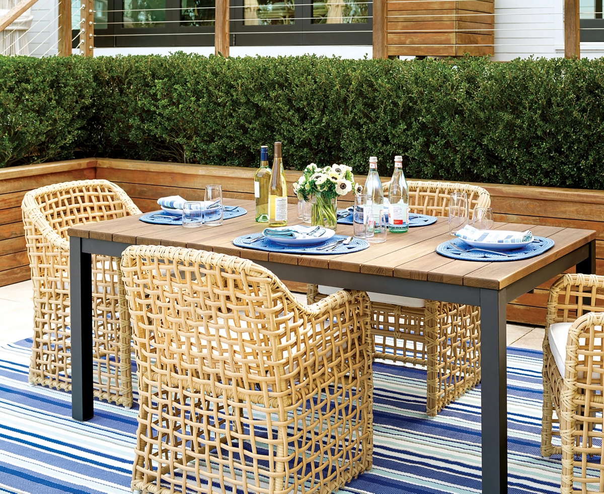 Dash And Albert Rugs By Annie Selke Skyler Stripe Indoor/outdoor Da1360 9'x12' Area Rug In Blue