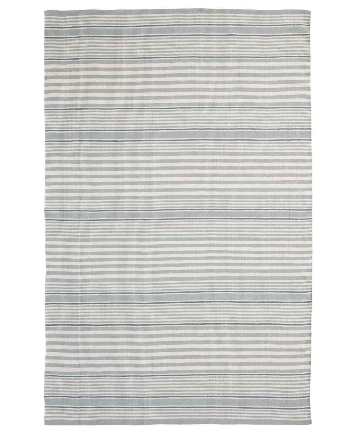 Dash And Albert Rugs By Annie Selke Rugby Stripe Indoor/outdoor Rdb177 6'x9' Area Rug In Blue