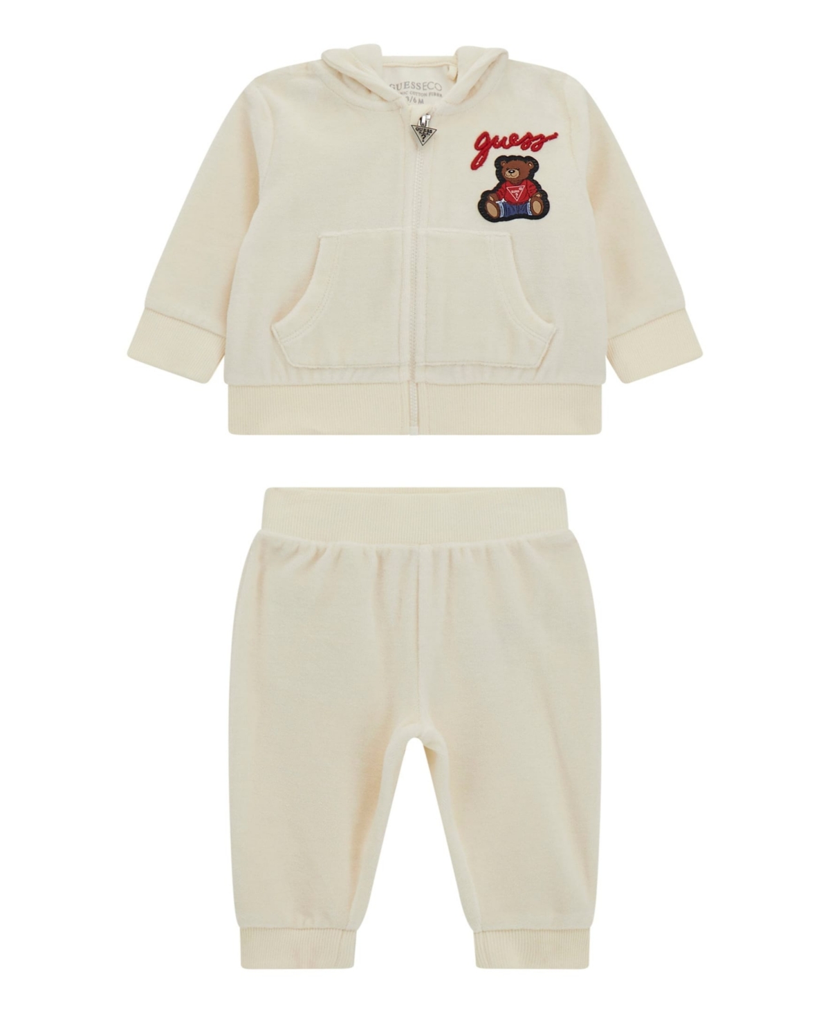 Guess Baby Boys 2-piece Sweater And Sweatpants Set In White