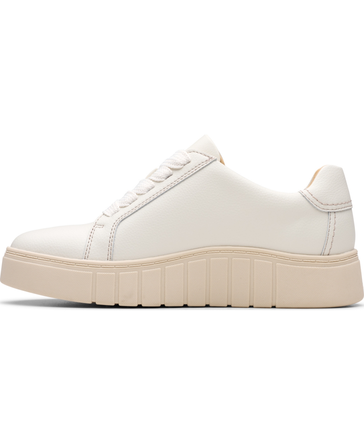 Clarks Women's Mykah Joy Round Toe Sneakers In White