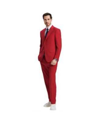 Big & Tall Hybrid-Fit 3pc Notch Lapel Suit Set, Jacket Vest and Pants