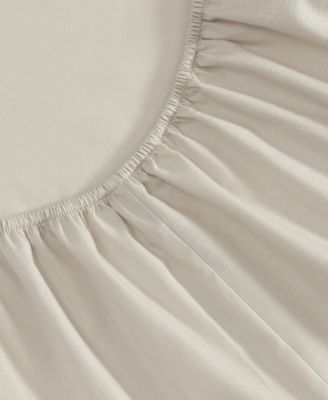 Solid Brushed 180-Thread Count Cotton Percale 4-Pc. Sheet Set, King