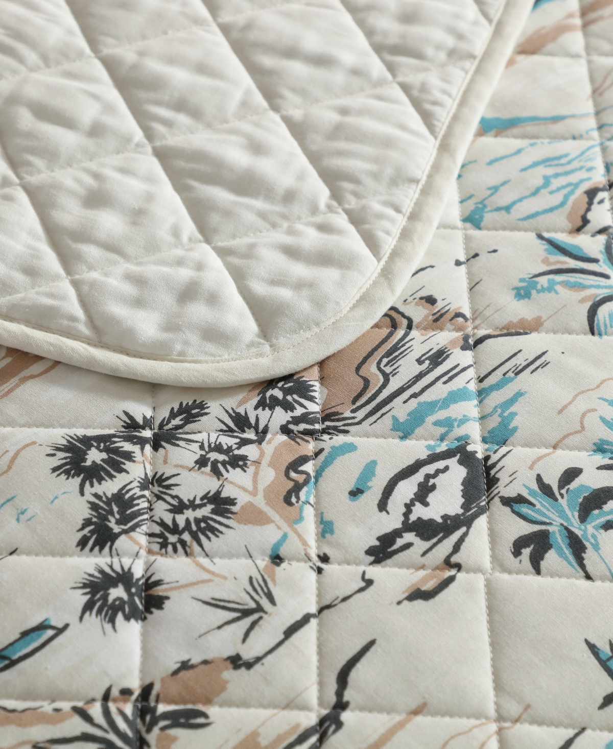 Eddie Bauer Alani Island Conversation Cotton Reversible -Pc. Quilt Set