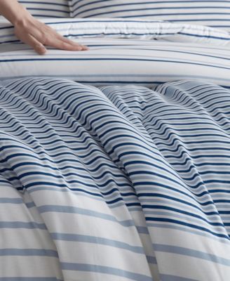 Cooper Stripe Cotton Reversible 2-Pc. Comforter Set, Twin