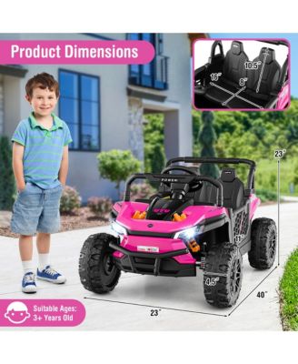 12V Kids Ride on Truck w/Parental Remote 3 Speeds & Reverse Forward Function